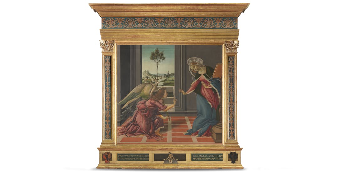 Sandro Botticelli, L’Annunciazione di Cestello e Cristo in Pietà