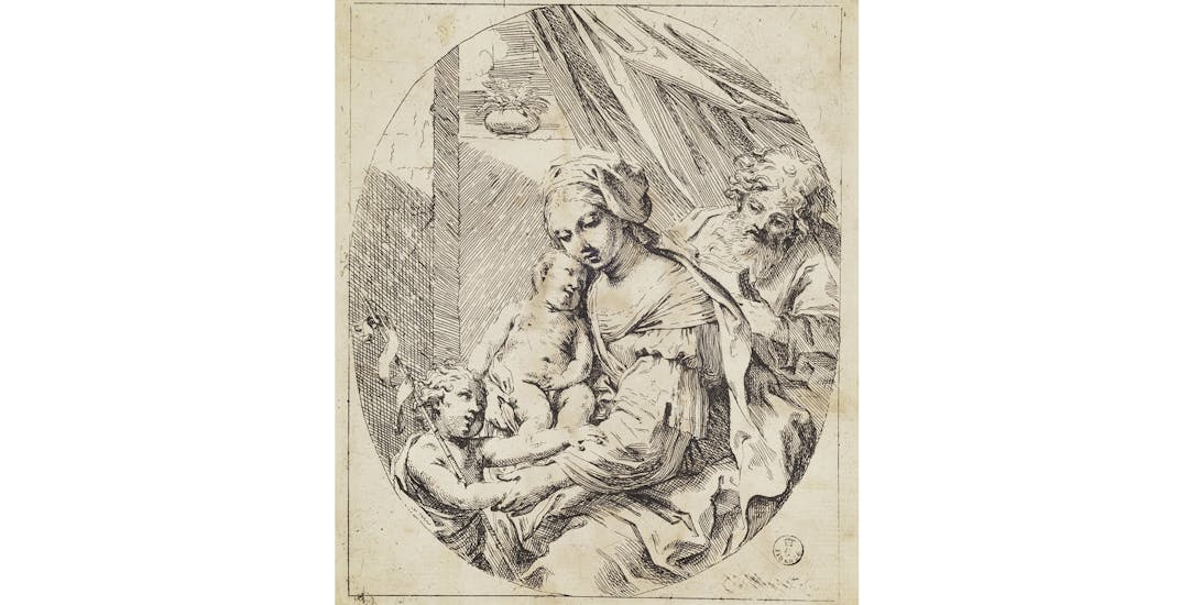 Holy Family with the Young St John the Baptist (B. XIX, 152, 3)