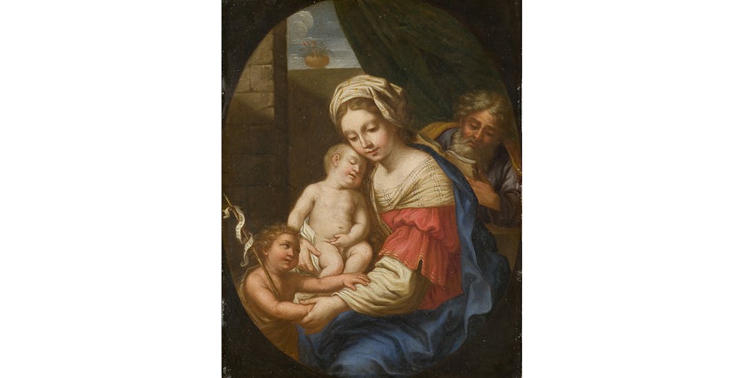 Elisabetta Sirani (Bologna, 1638-1665) (?) Holy Family with the Young St John the Baptist