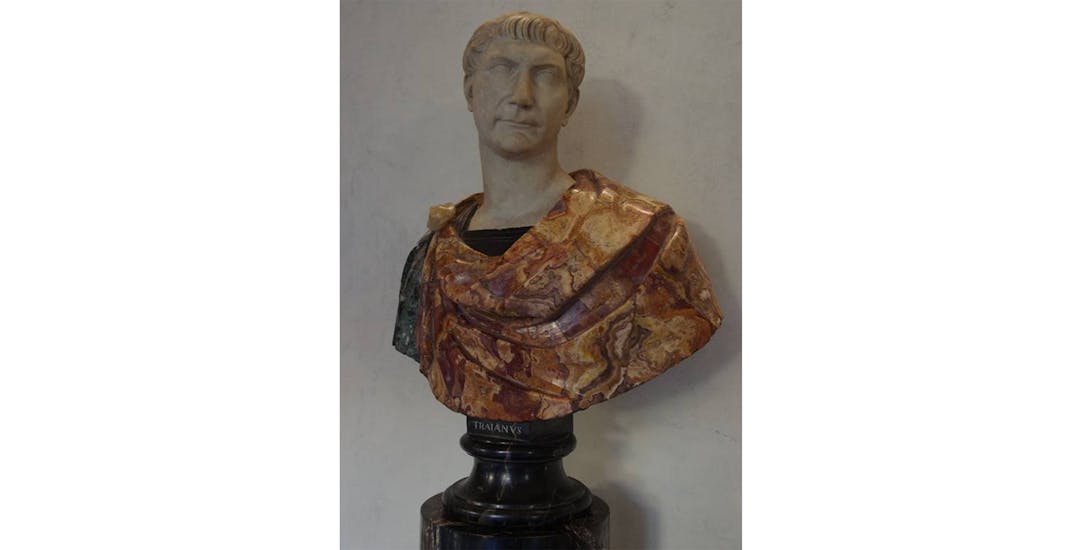 Roman art, Bust of Traian (2nd century A.D.)