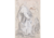 Cloaked Male Figure and Studies of His Left Leg; Drapery Studies