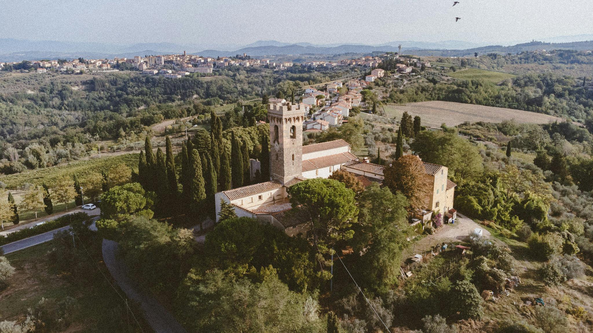 Vista dall'alto del Comune di Montespertoli