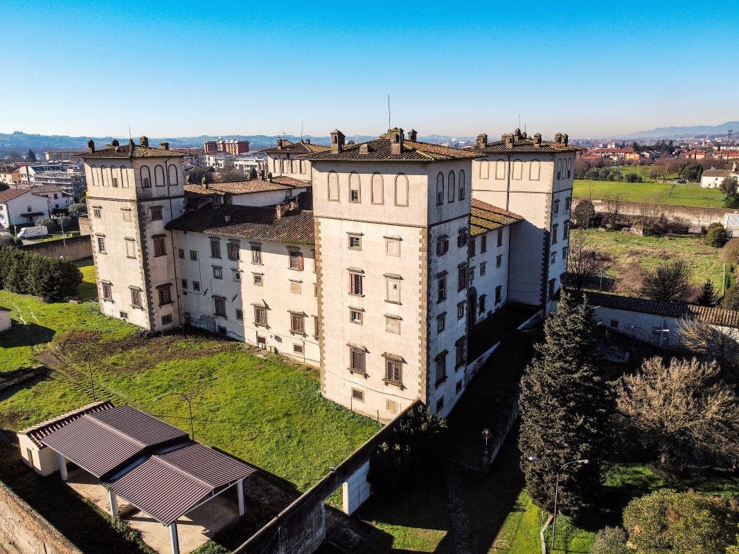 Foto dall'alto della Villa Ambrogiana di Montelupo