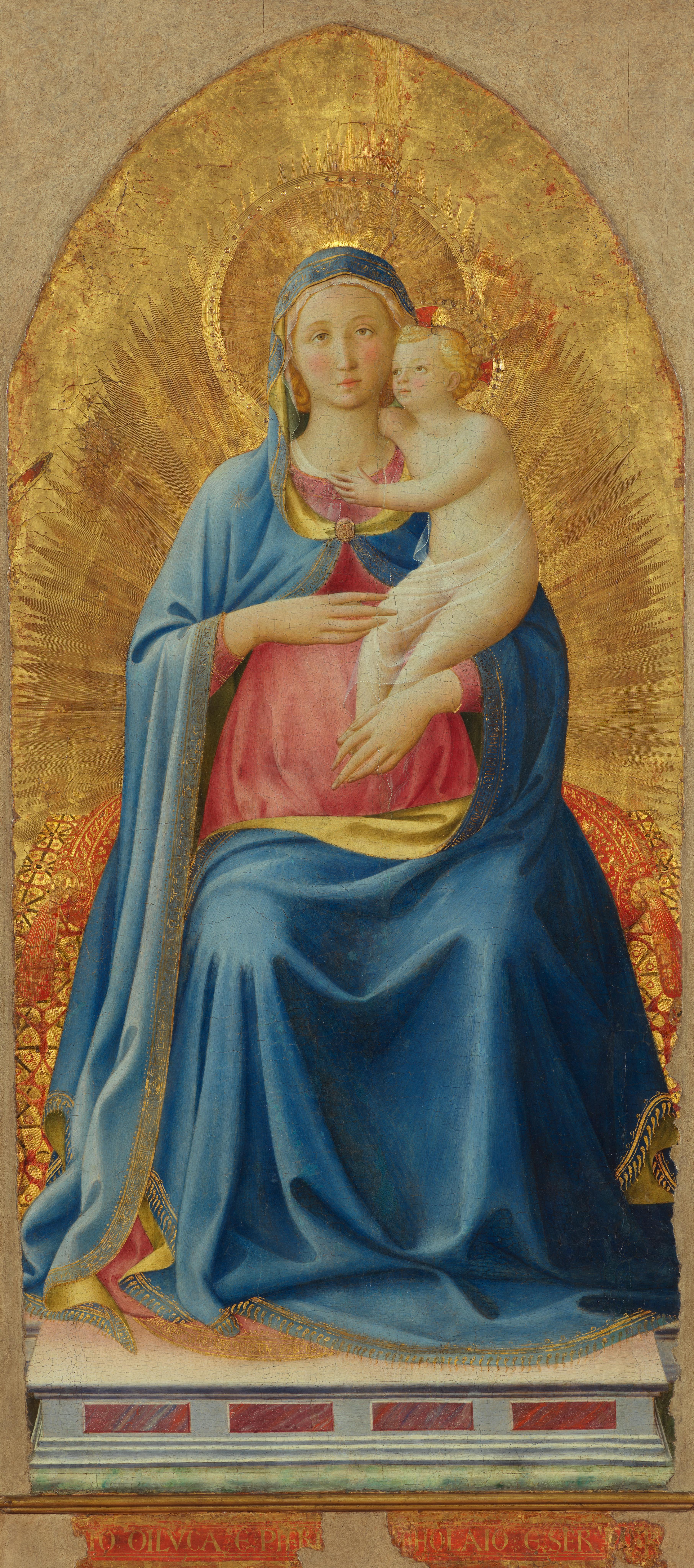 Madonna and Child Enthroned with Angels