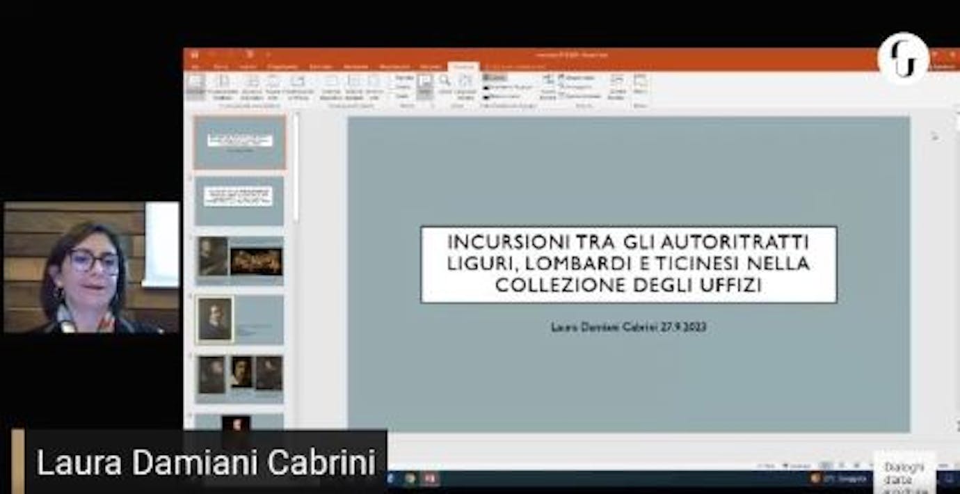 Laura Damiani Cabrini - "Incursioni tra gli autoritratti liguri, lombardi e ticinesi nella collezione degli Uffizi"