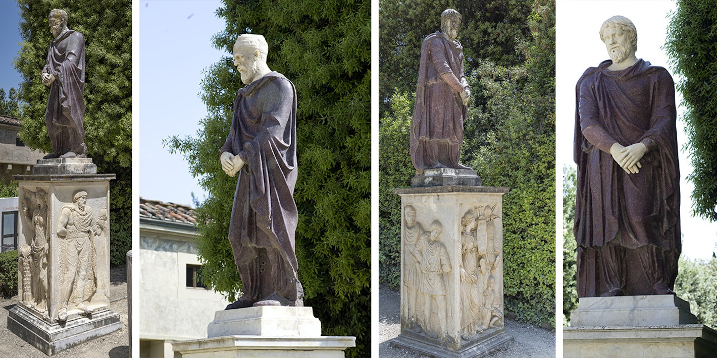 Il restauro delle statue dei Daci del Giardino di Boboli