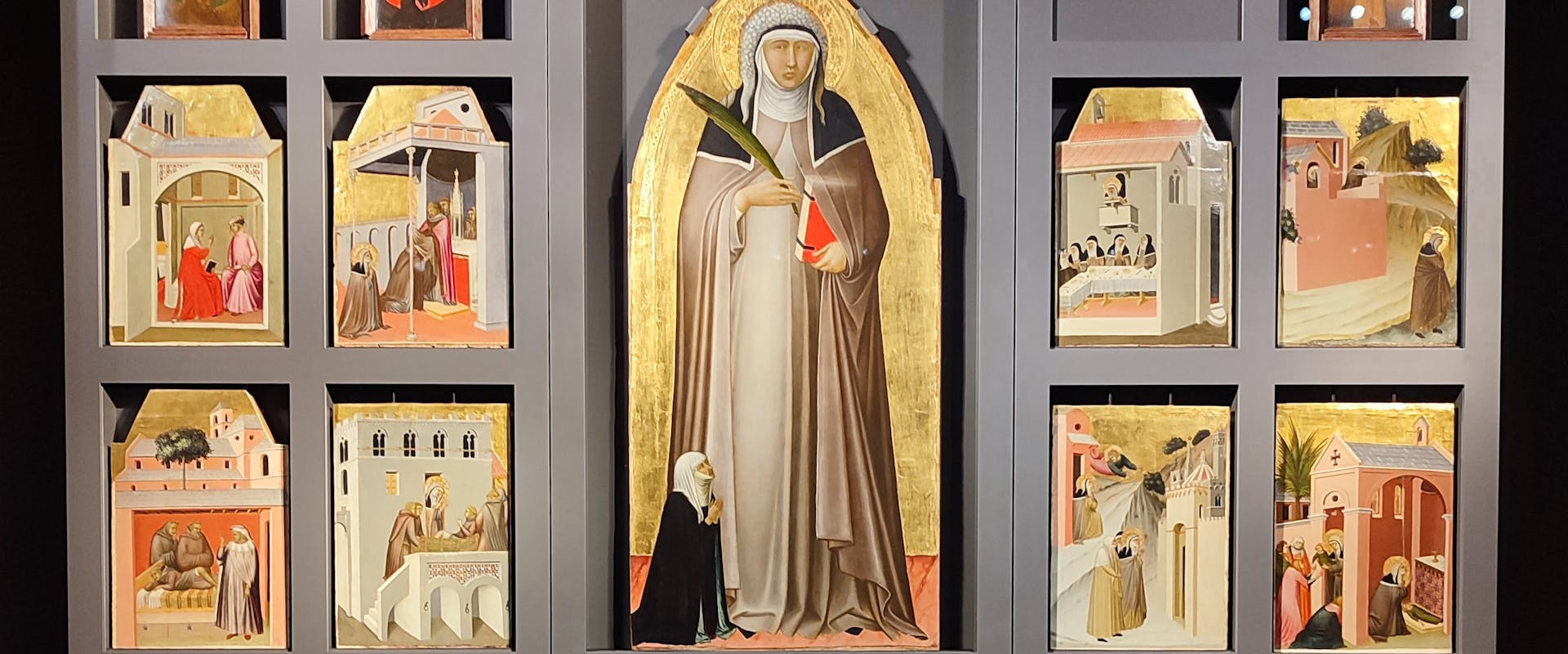 Il Polittico di Santa Umiltà di Pietro Lorenzetti La pala della Santa Umilità prestata dagli Uffizi