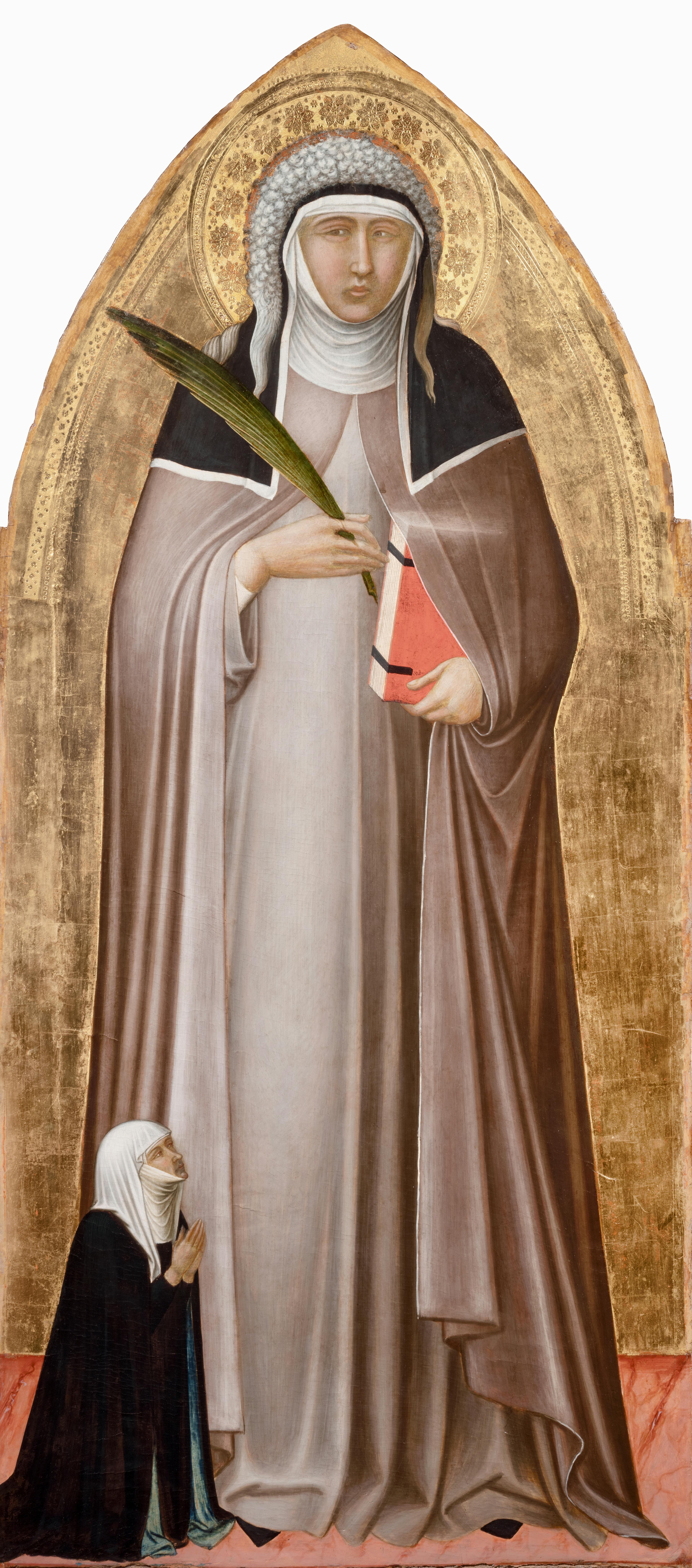 La santa Umiltà e una donatrice di Pietro Lorenzetti