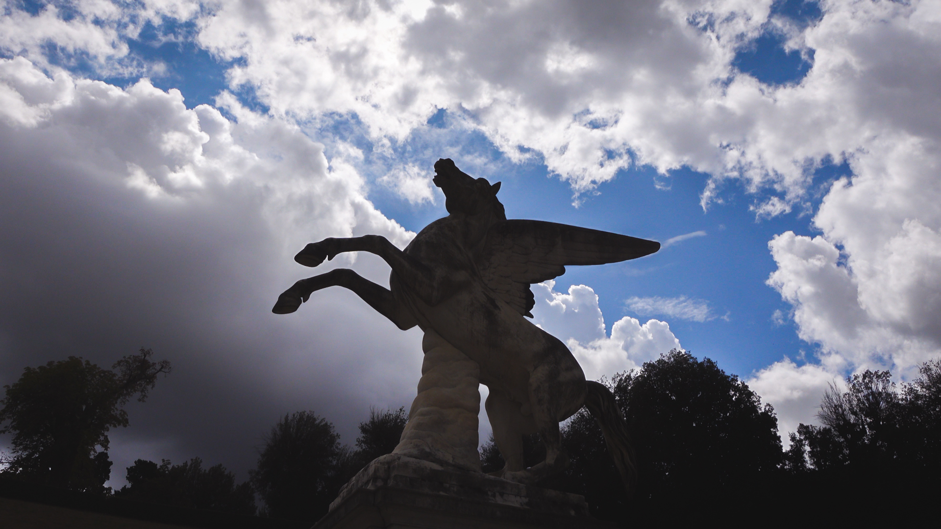 Pegaso alato di Costoli al Giardino di Boboli
