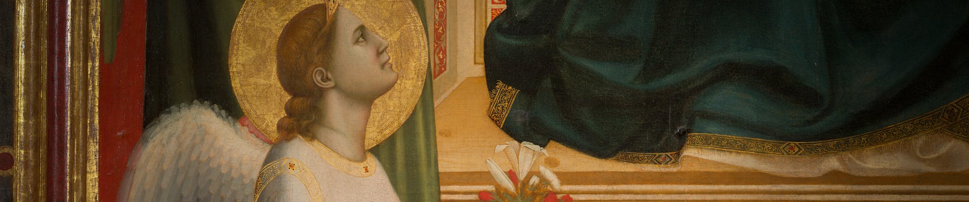 Giotto, Maestà Ognissanti (angelo) Giotto, Maestà Ognissanti (angelo)