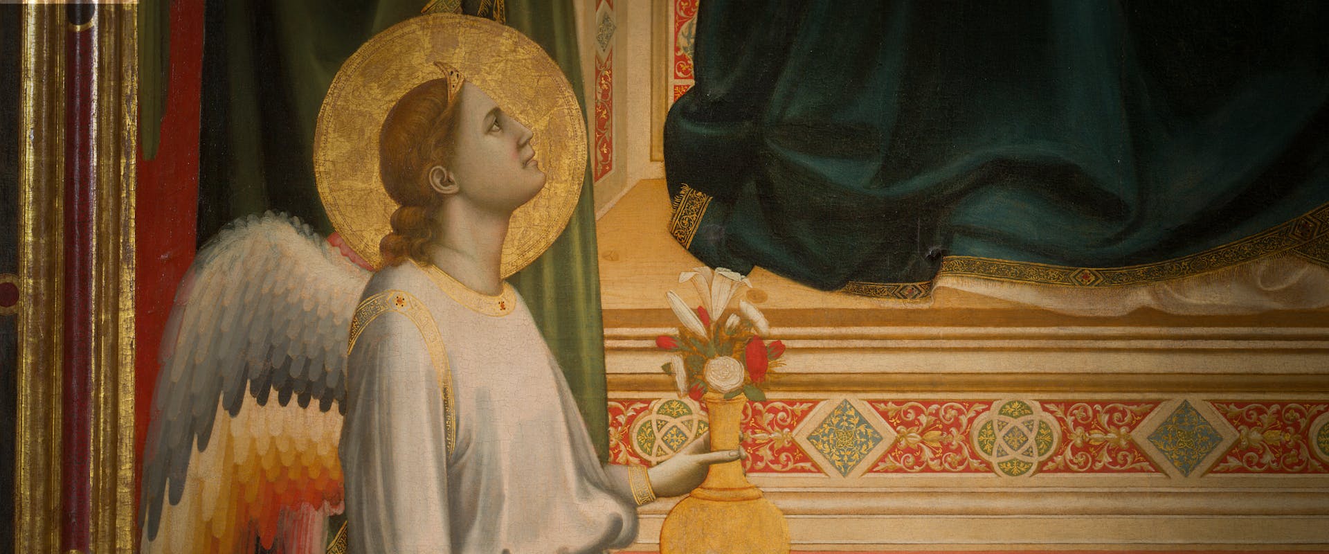 Giotto, Maestà Ognissanti (angelo) Giotto, Maestà Ognissanti (angelo)