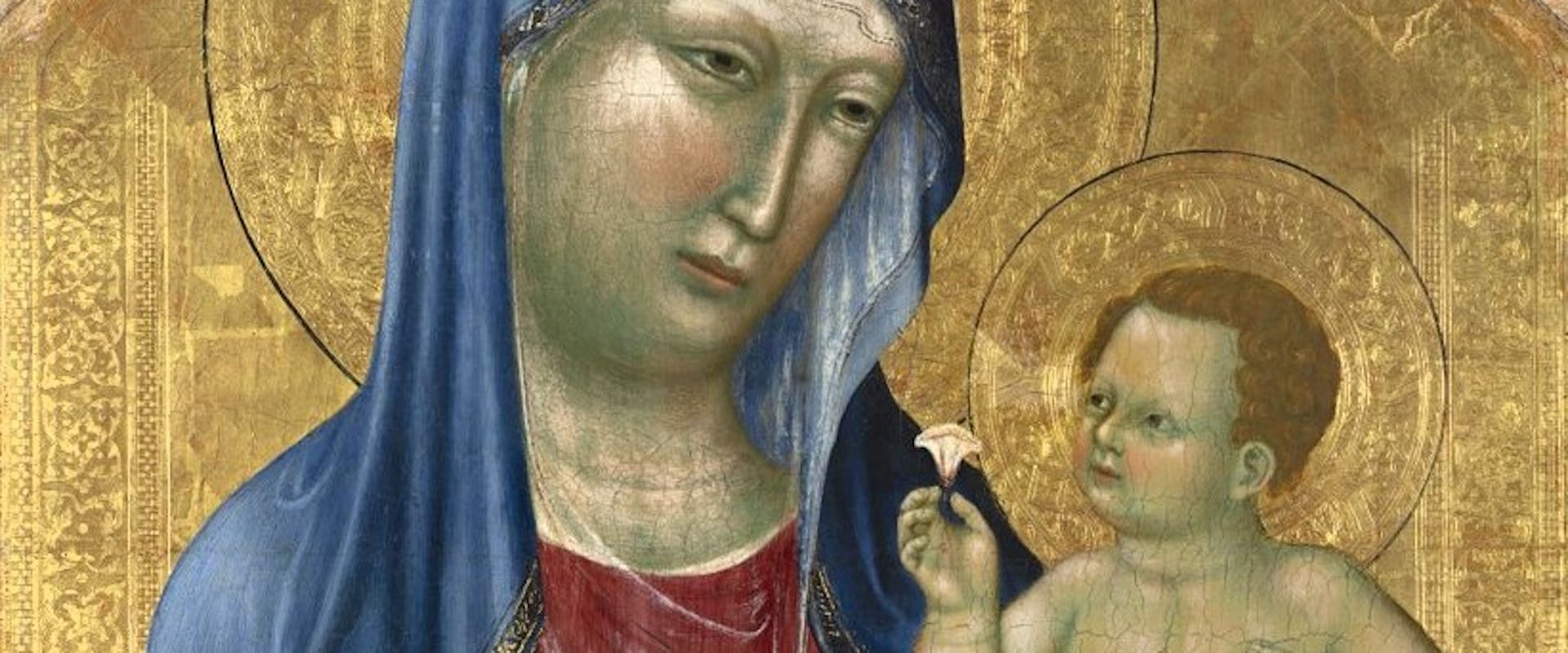 Lippo di Benivieni  - Madonna col Bambino (particolare)