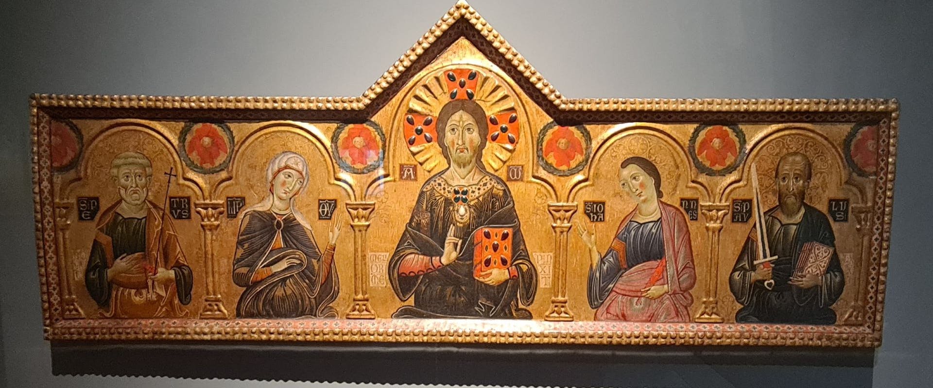 Meliore, Dossale con Cristo, Maria, San Pietro, San Giovanni evangelista, San Paolo