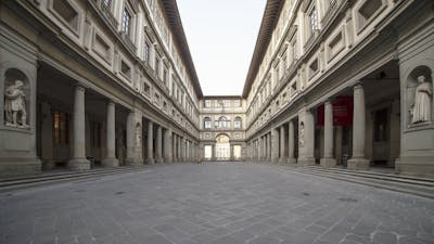 La fabbrica vasariana e la serliana degli Uffizi