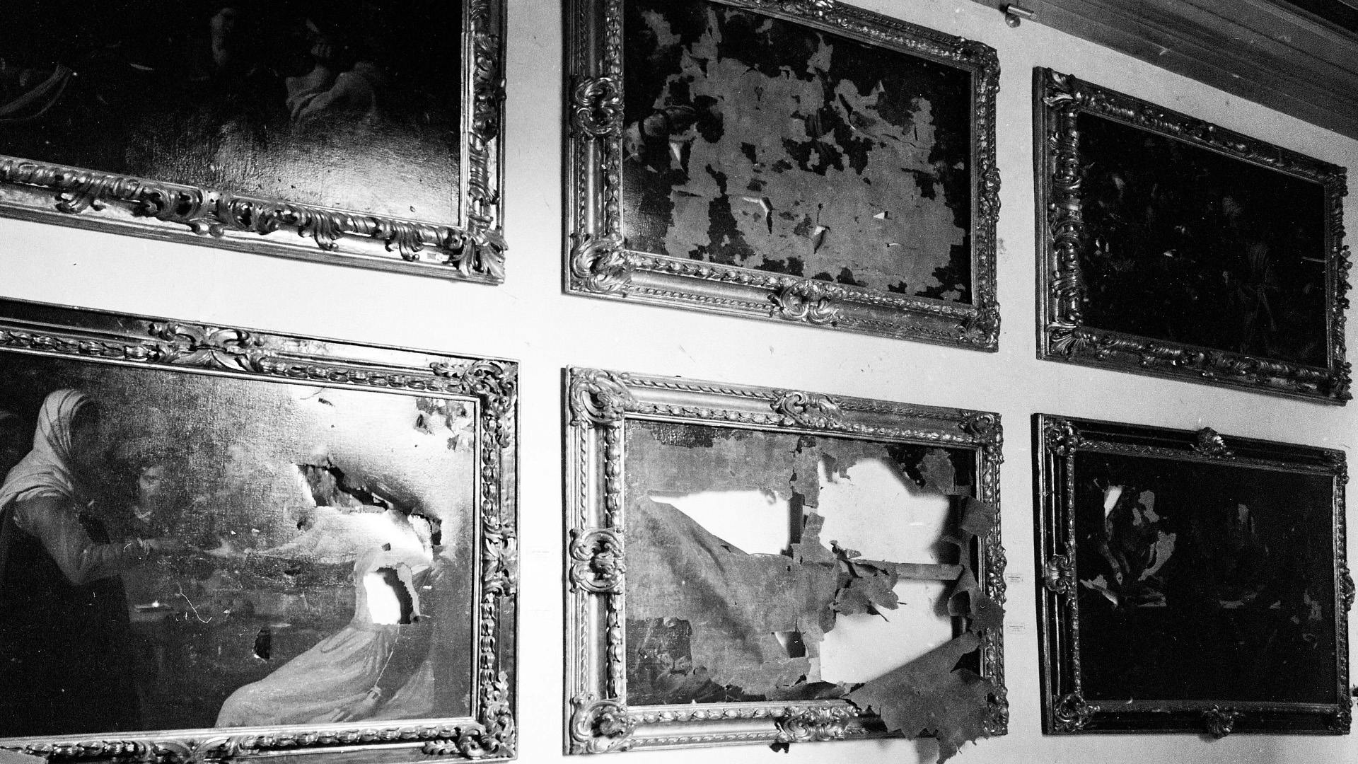 Danni causati dall'esplosione dell'attentato di via dei Georgofili del 1993
