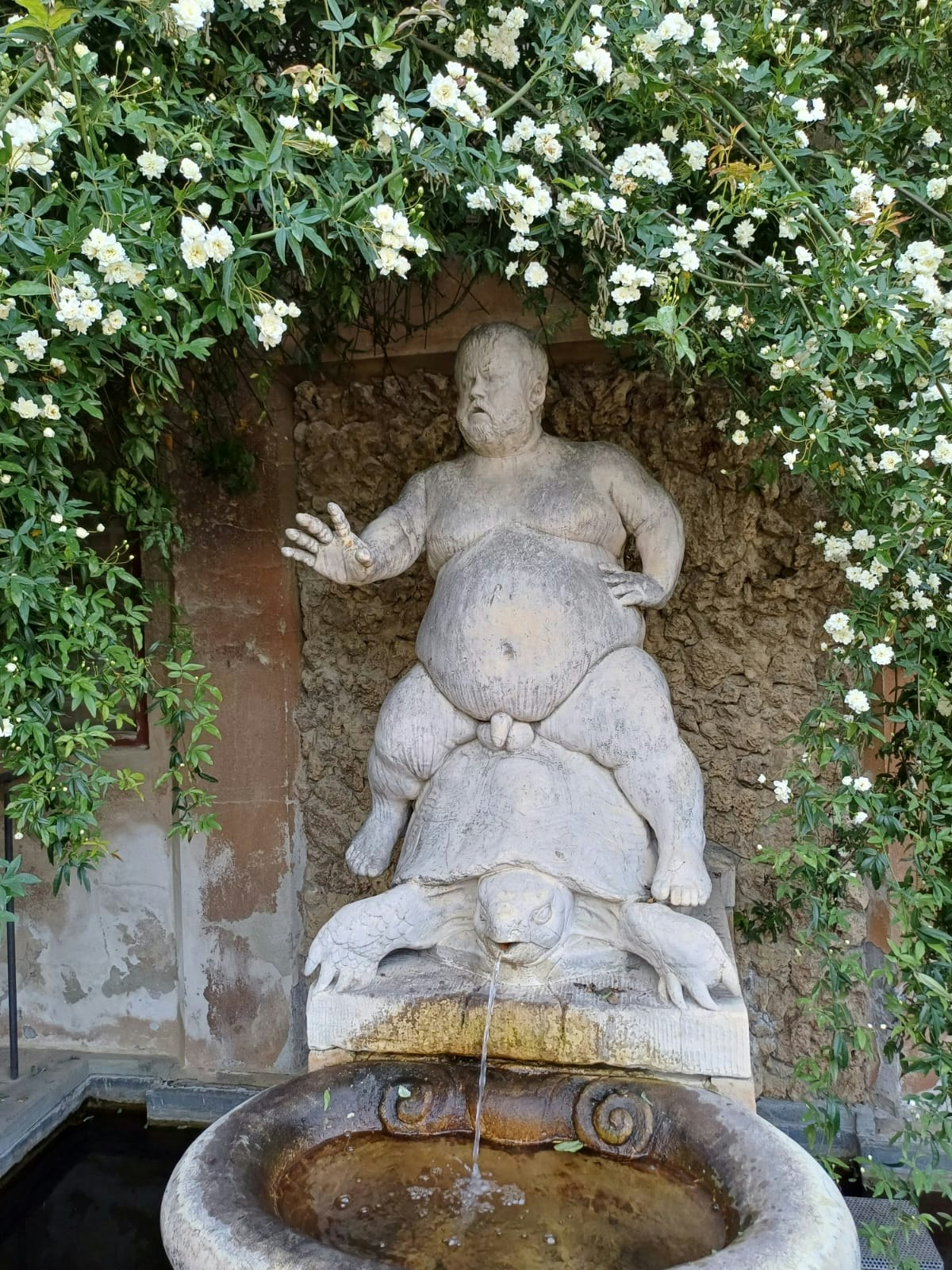 Morgante on a tortoise in the Boboli Gardens