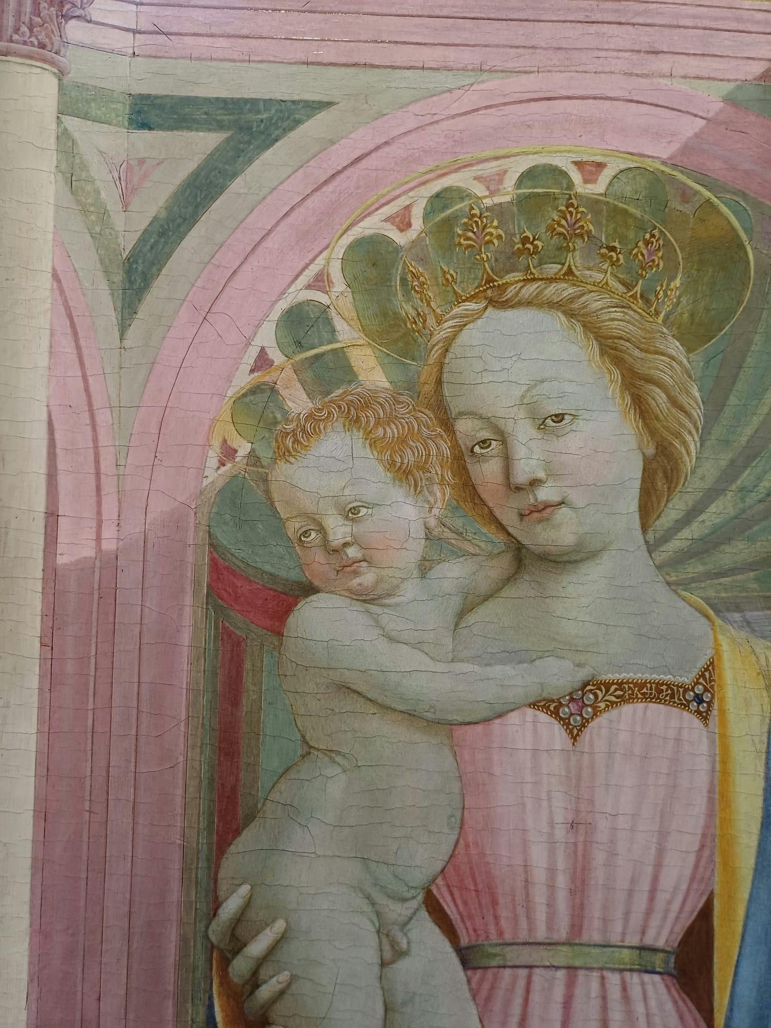 Madonna and Child enthroned with St. Francis, John the Madonna and Child enthroned with St. Francis, John the