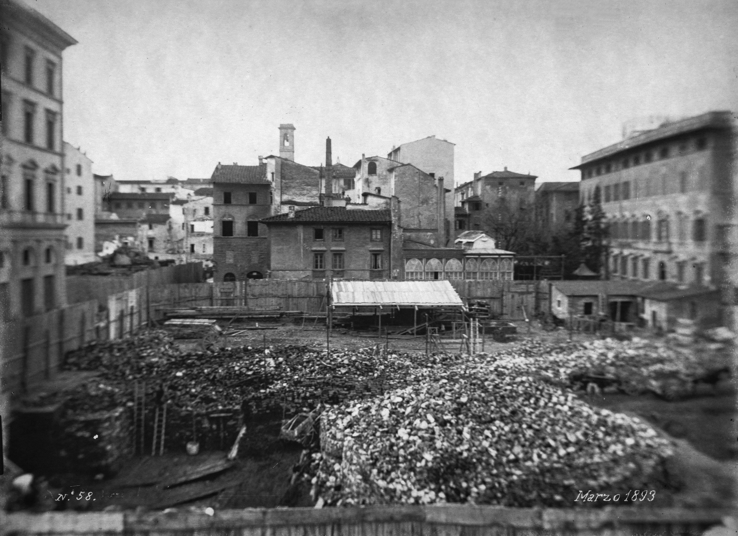 Firenze, Isolato del Ghetto di Firenze a seguito della distruzione del 1893- Risanamento