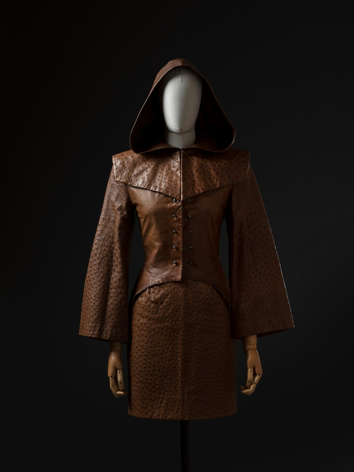 Jacket and skirt two-piece suit by Paco Rabanne
