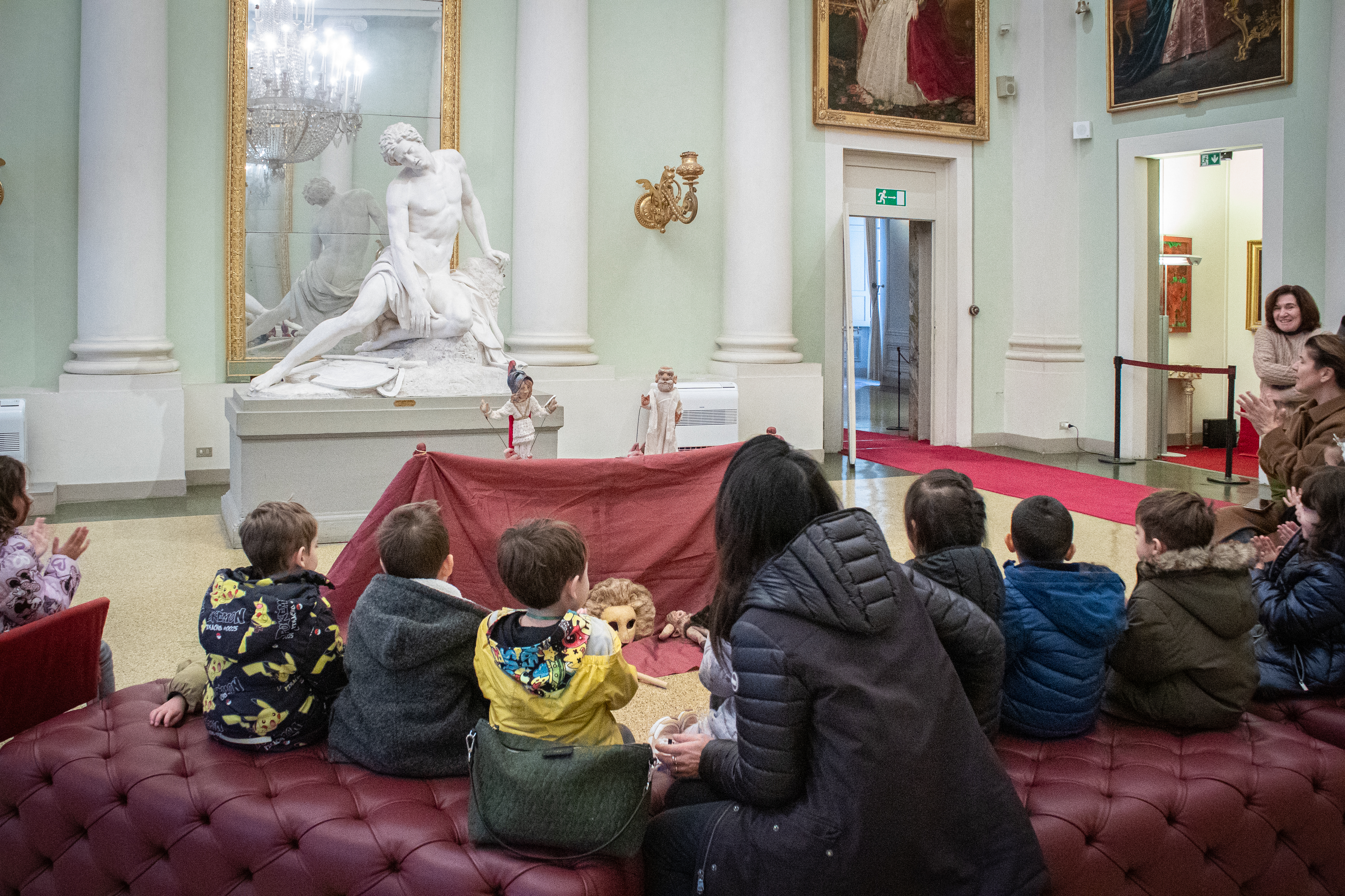 Attività di bambini a Palazzo Pitti