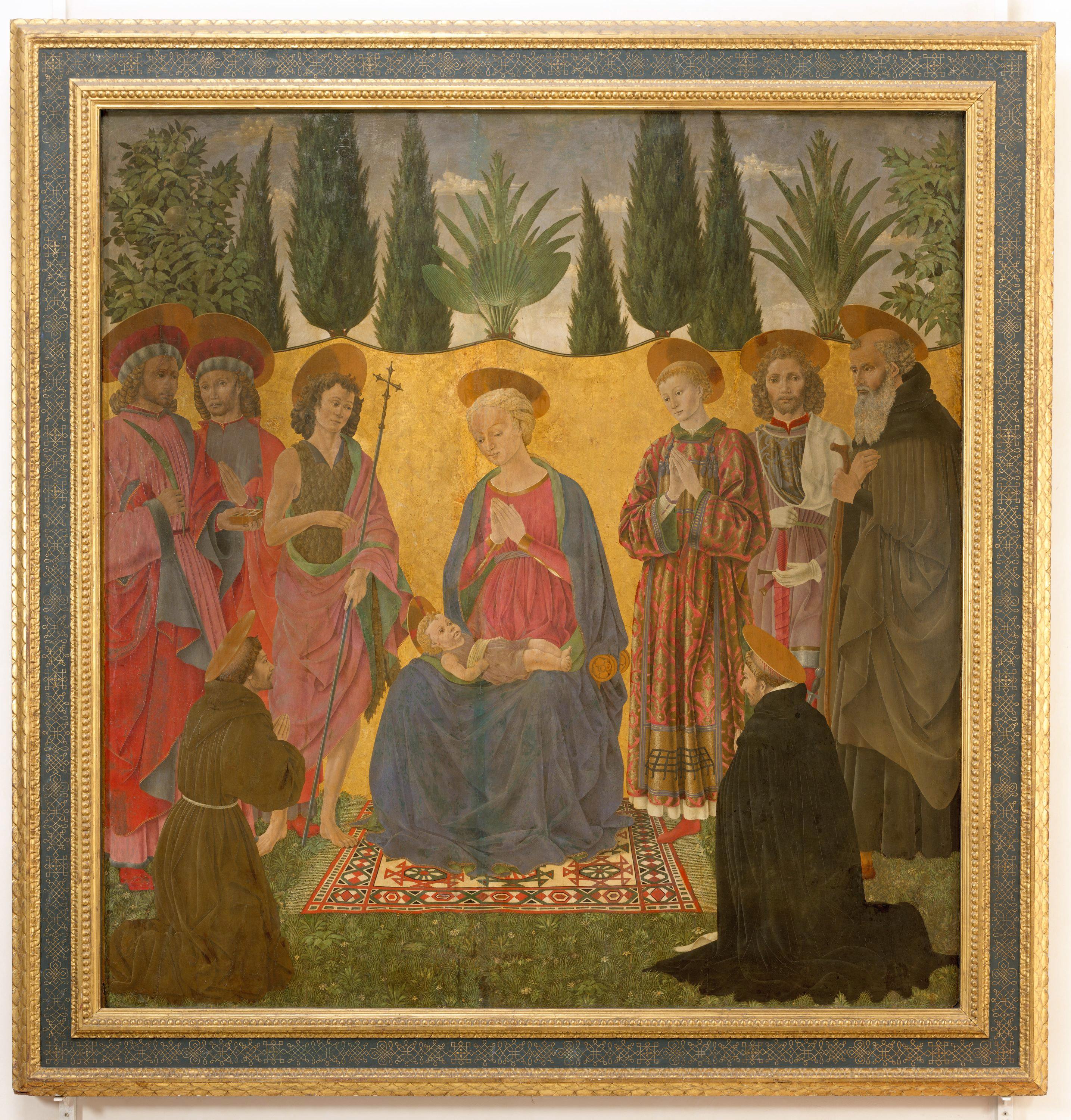 Baldovinetti, Madonna col Bambino e santi