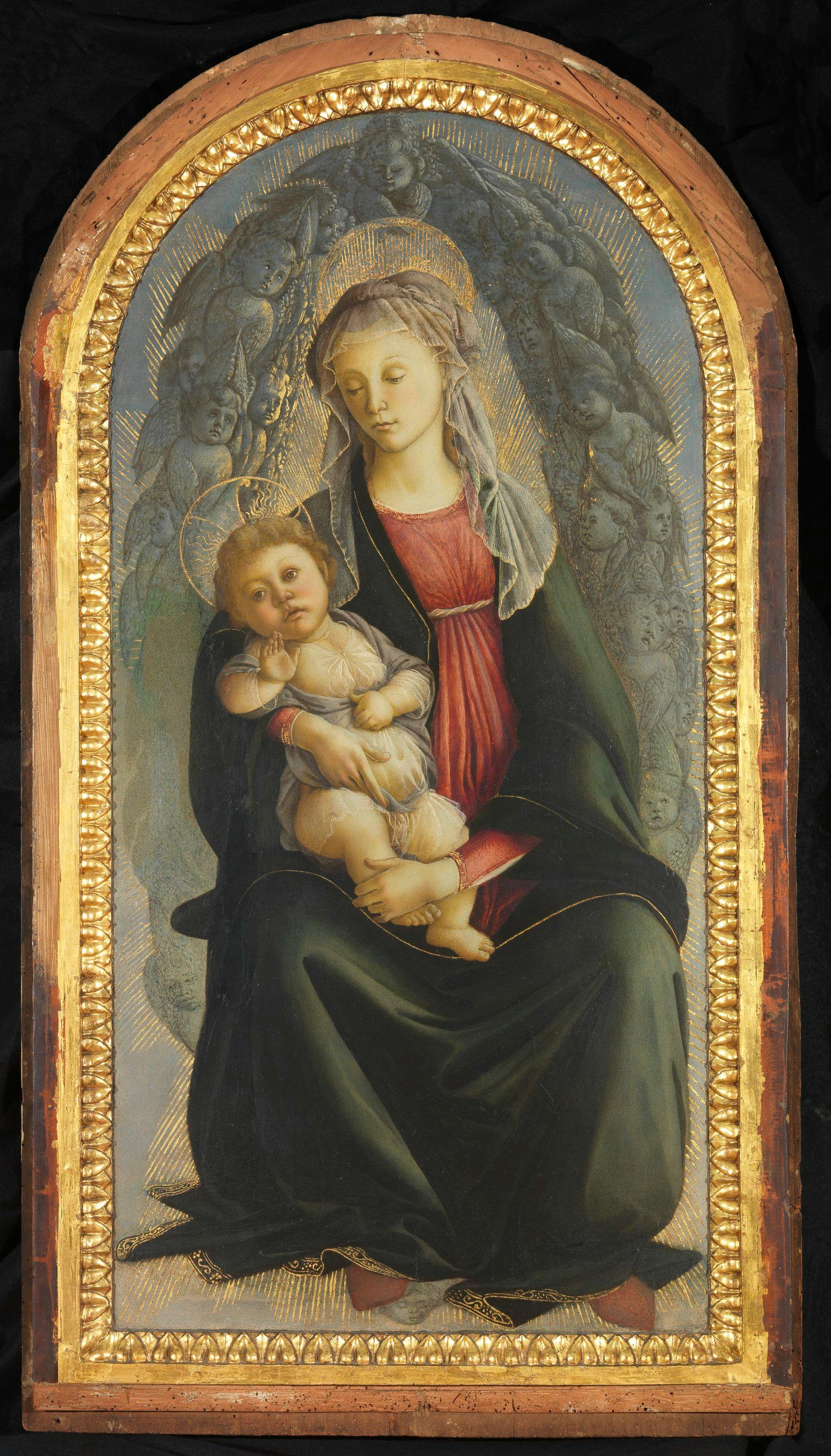 Madonna col bambino in gloria di Sandro Botticelli