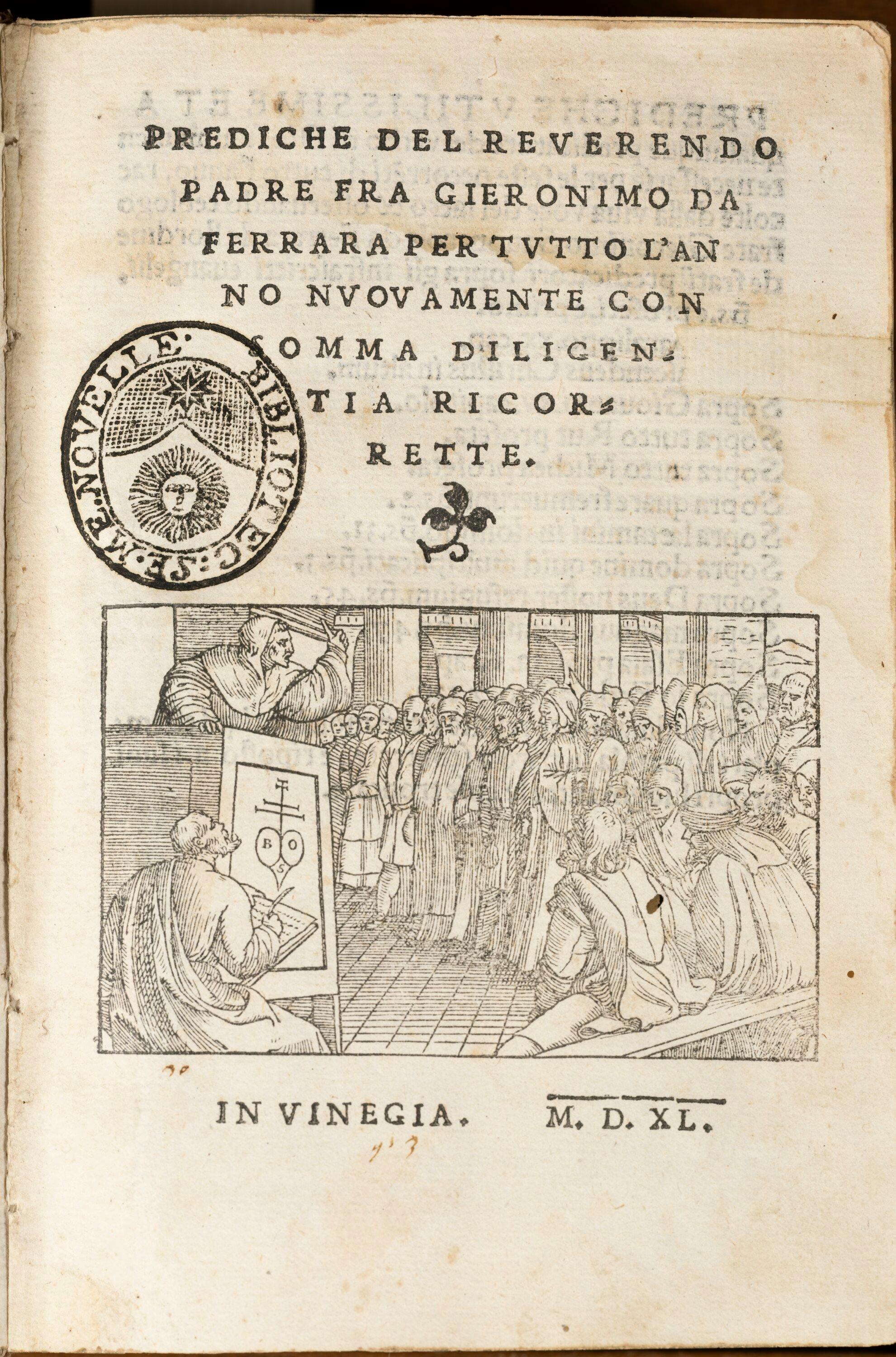 Prediche di Savonarola Prediche di Savonarola