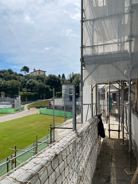 Giardino di Boboli, Anfiteatro. Lavori in corso nel 2026.