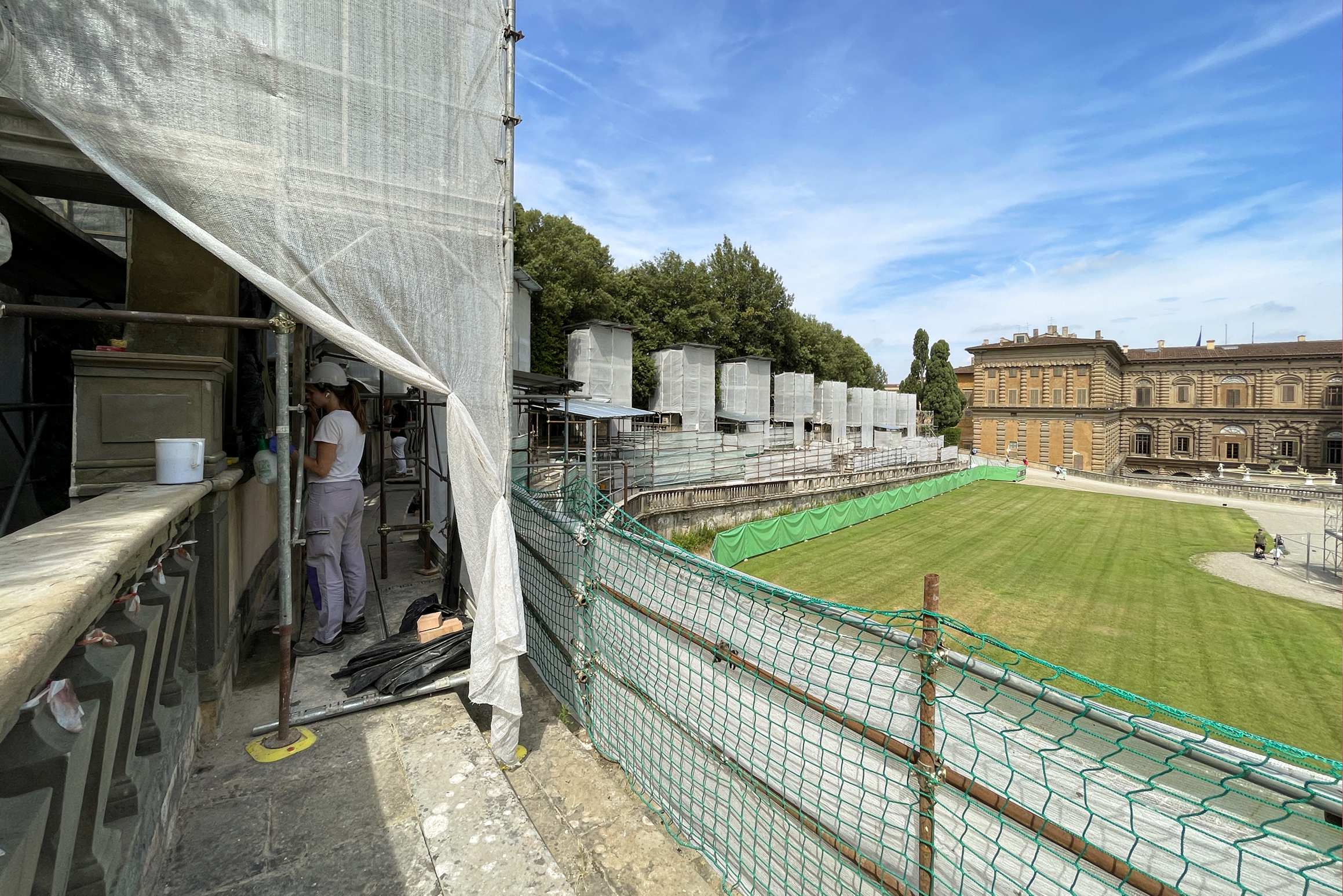 Giardino di Boboli. Anfiteatro. Lavori in corso nel 2026.