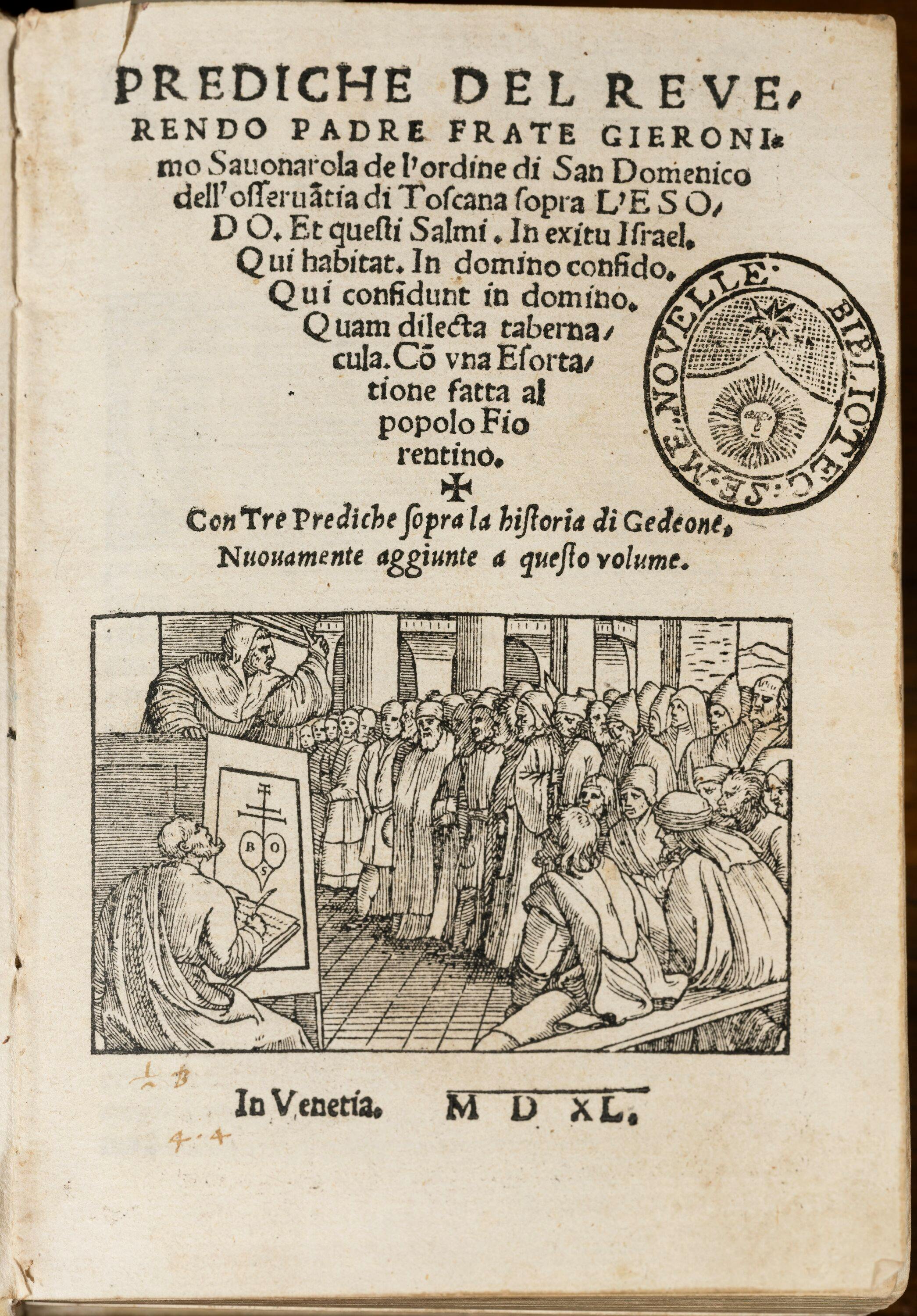 Prediche di Savonarola sull'Esodo