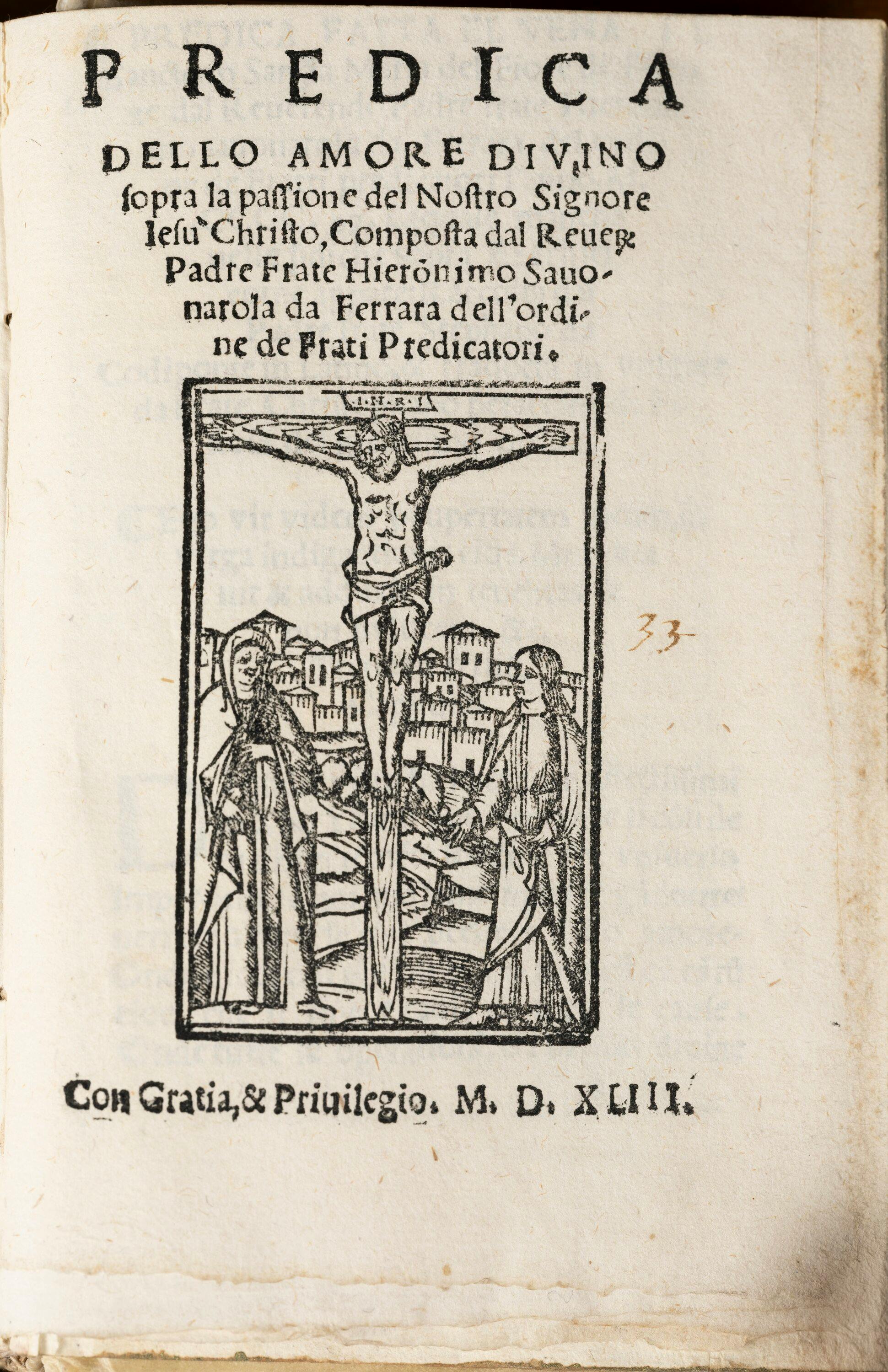 Prediche di Savonarola sull'amor divino