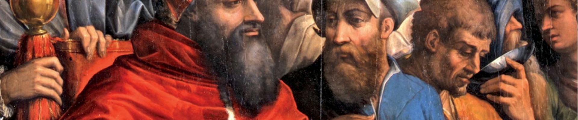 Giorgio Vasari, Cena di San Gregorio Magno, detail, Bologna, Pinacoteca Nazionale © Musei nazionali di Bologna (su concessione del Ministero della Cultura)