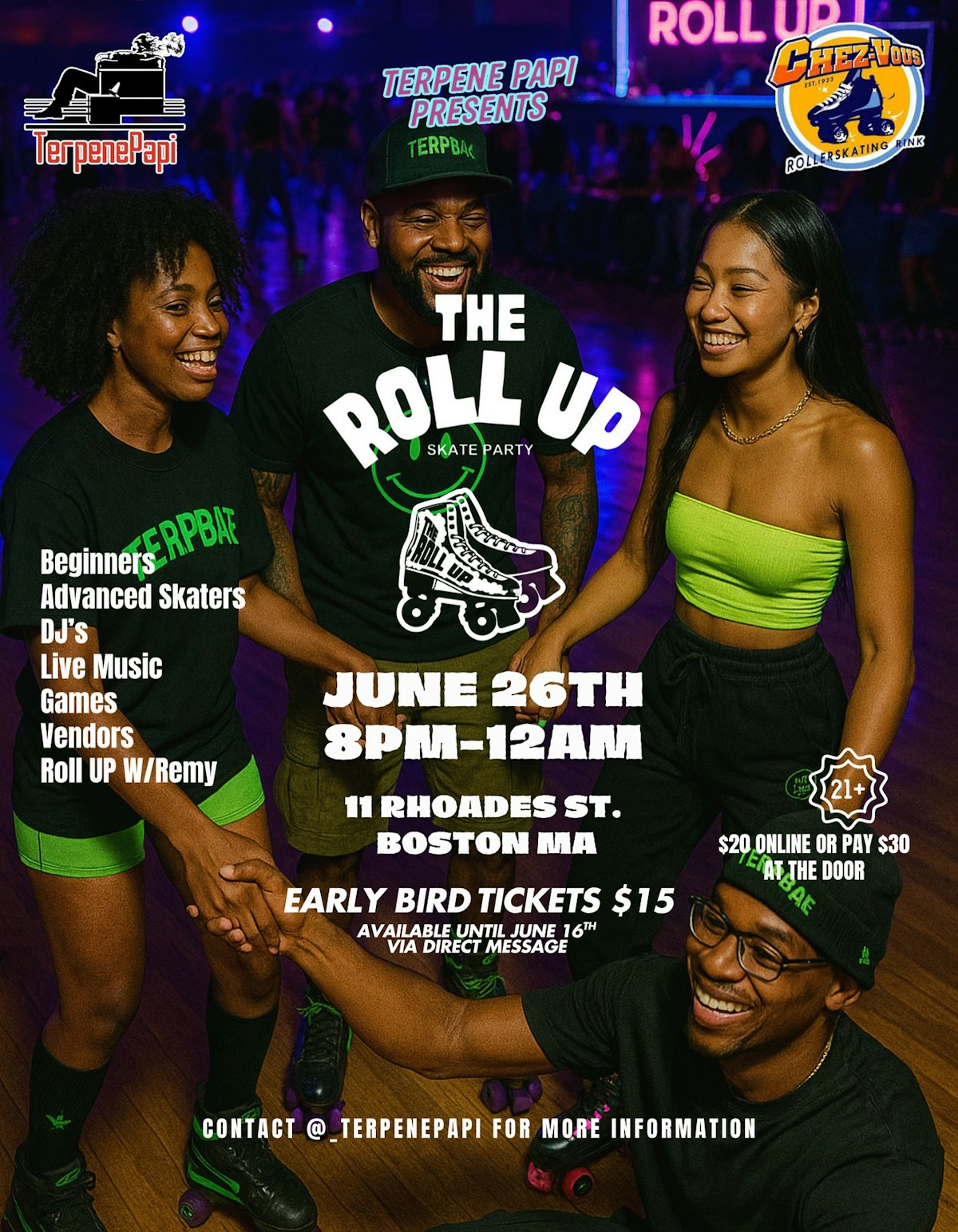 The Roll Up - Boston skate event. . Hip Hop, RnB, Soul and more music ...