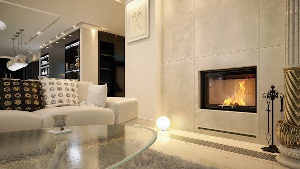 Vgradni kamin na drva DEFRO HOME INTRA ME G