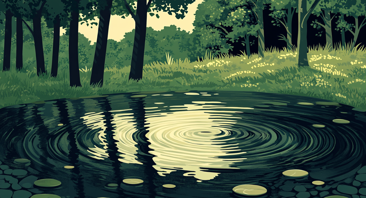Ripples on a pond