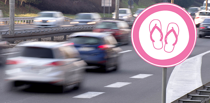 Is rijden met slippers strafbaar? Is rijden met slippers strafbaar?