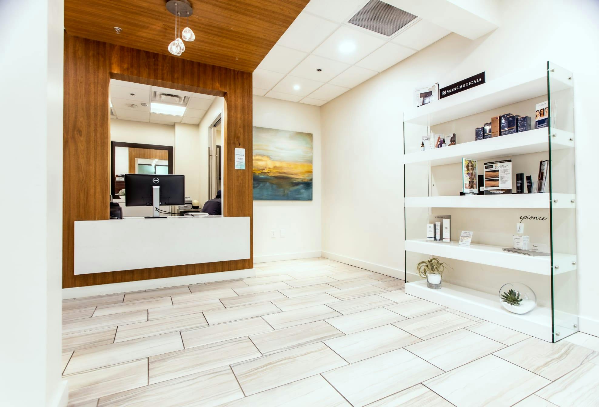 Main view of the front desk