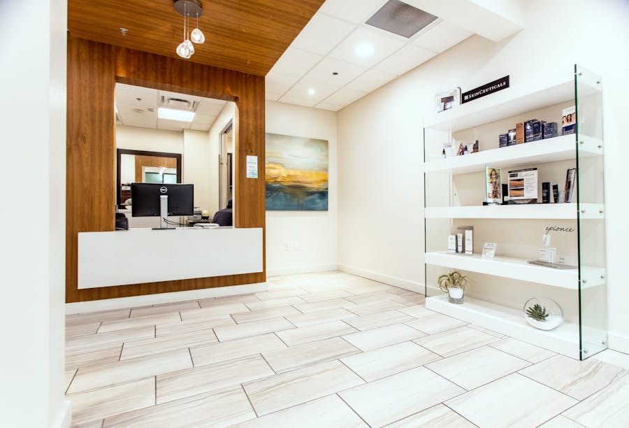 Main view of the front desk