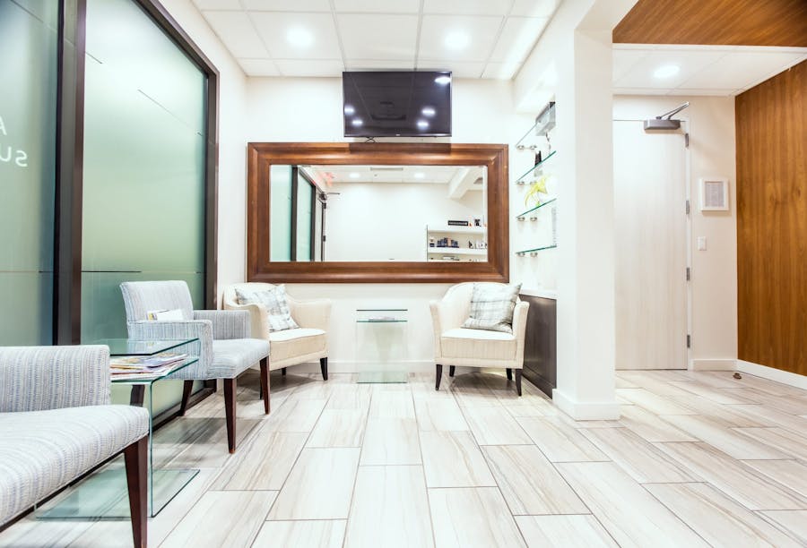 The waiting area in our office