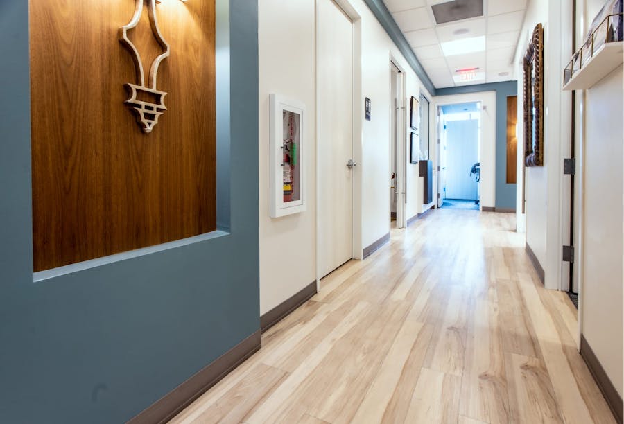 The hallway in our office