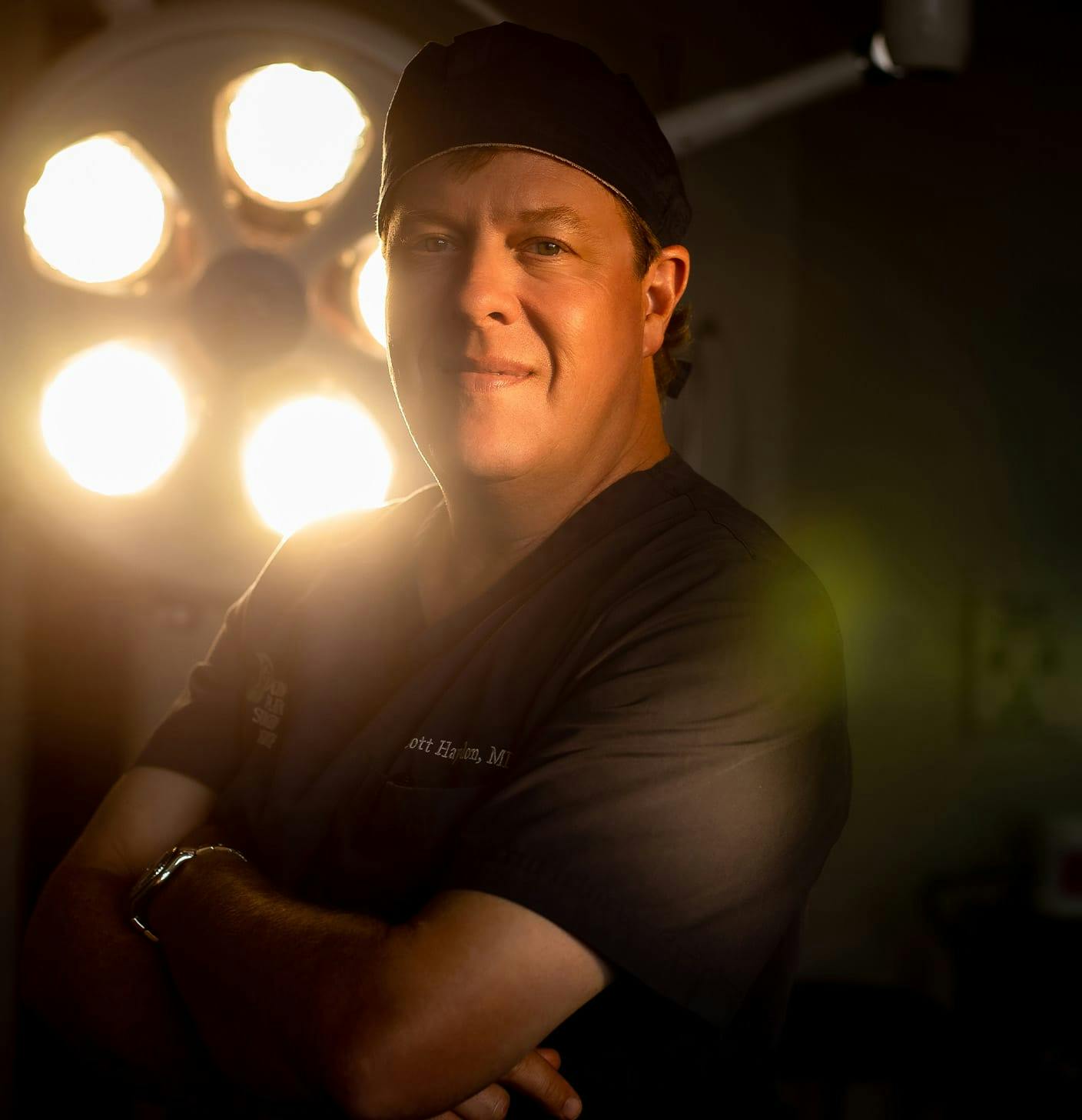 Dr. Haydon in his surgical room