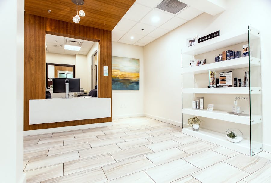 The front desk of Dr. Haydon's office