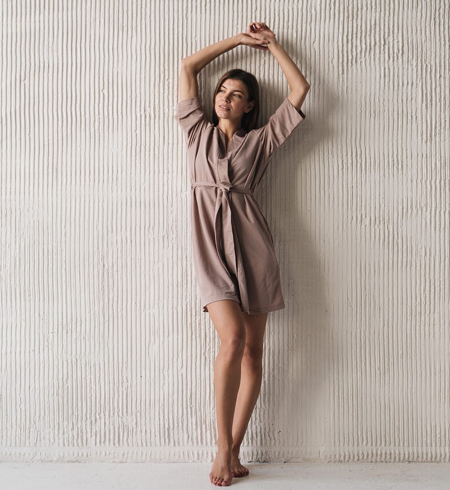Woman wearing a dress