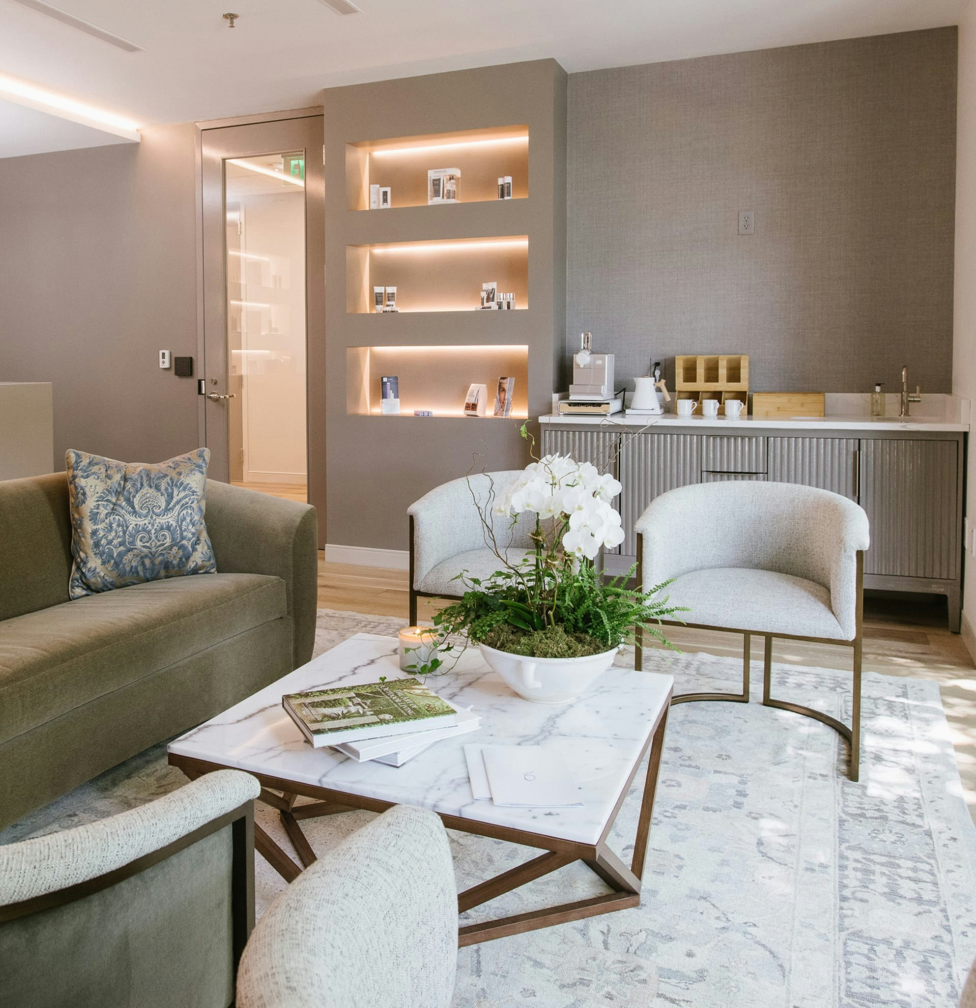 Waiting area at Chance + Co. Plastic Surgery and Aesthetics