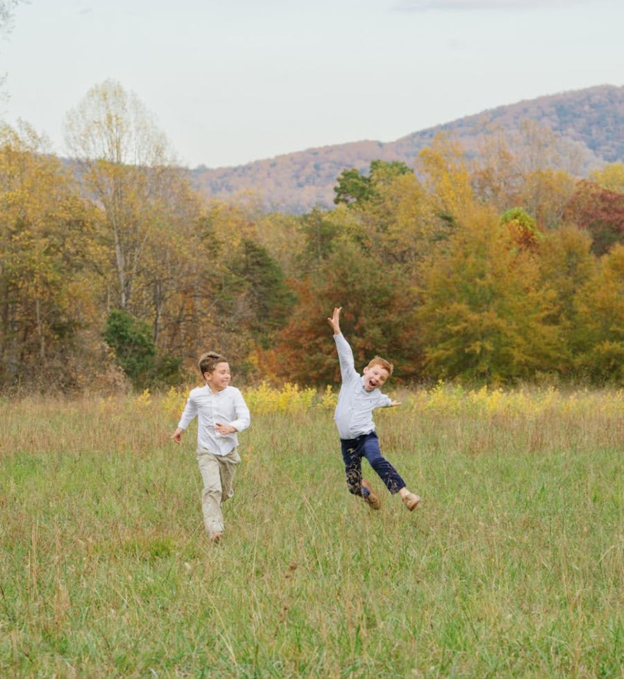 Children playing outside