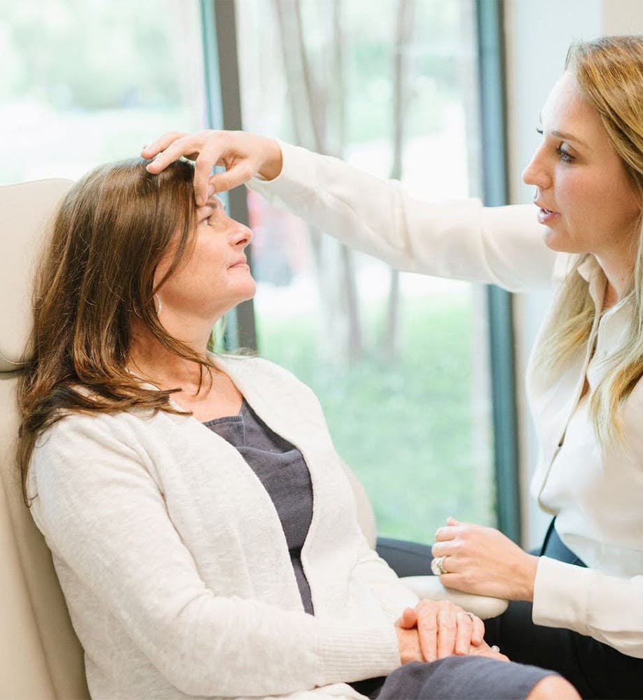 Dr. Chance with a patient