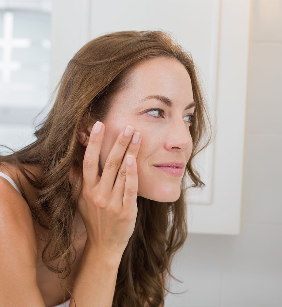 Woman in a yellow cardigan