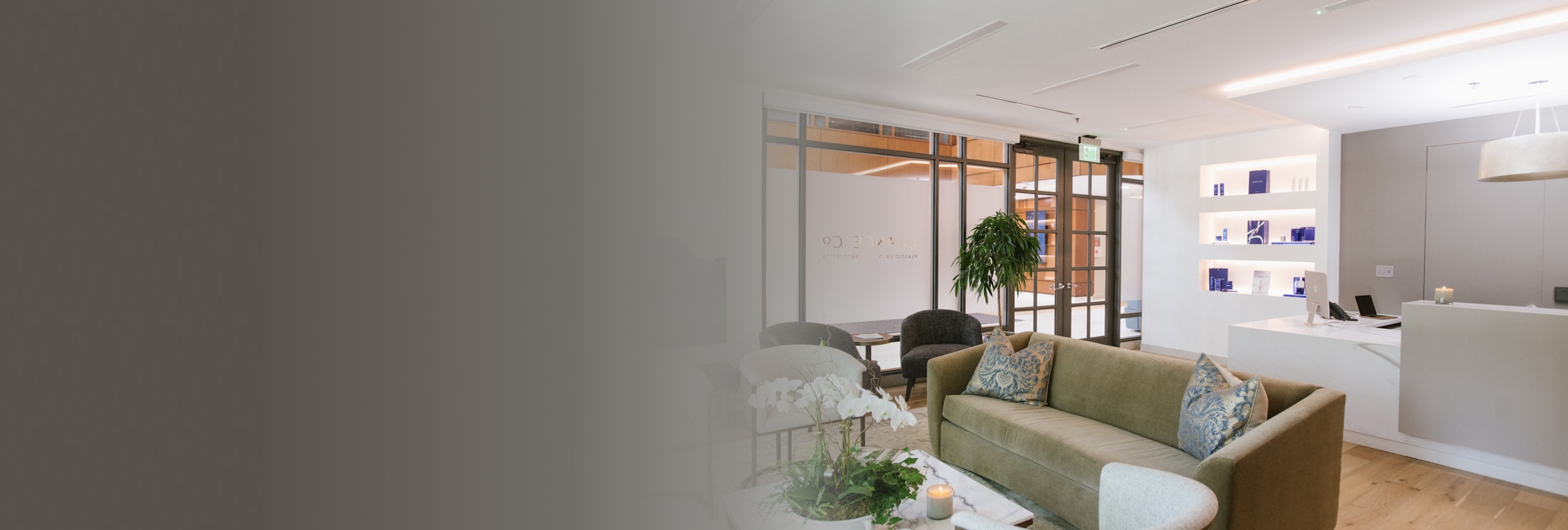 Front desk at Chance + Co. Plastic Surgery and Aesthetics