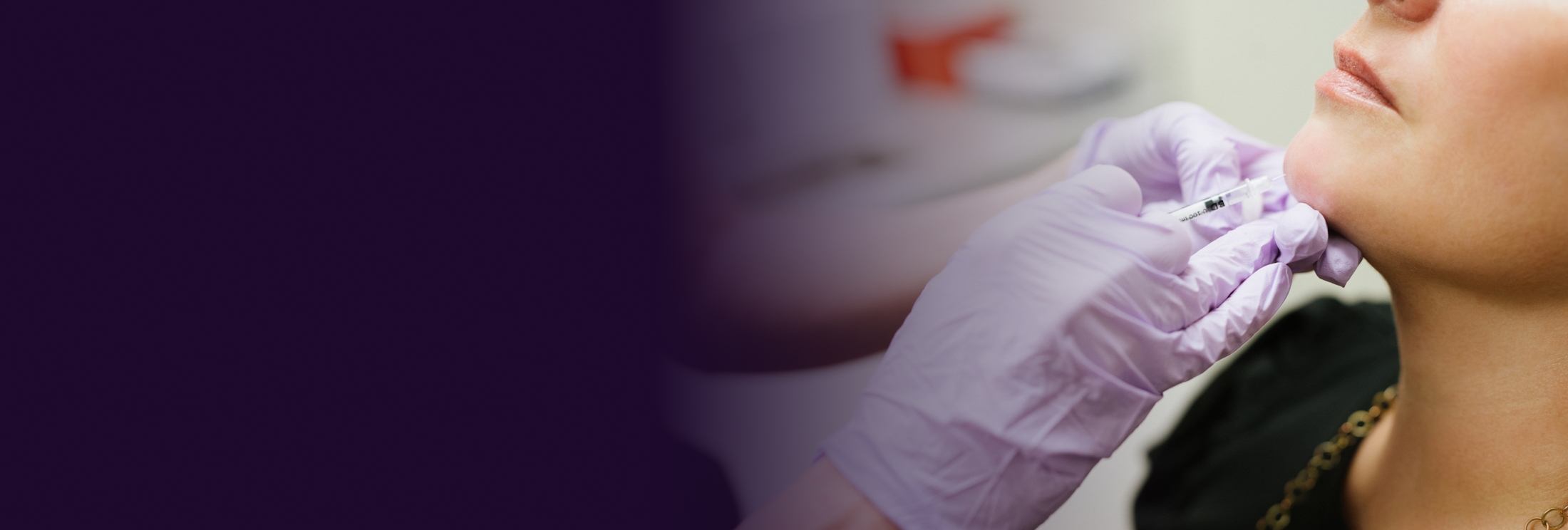 Patient receiving injectable treatment