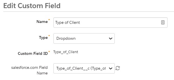 How to edit custom fields to map the steps